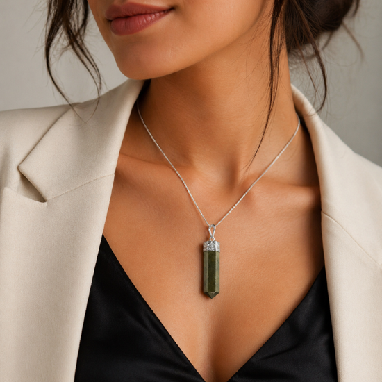 Pyrite Pencil Pendant